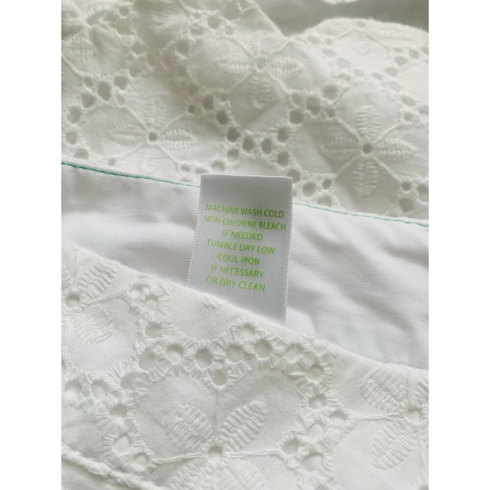 Lilly Pulitzer Buttercup Short Womens 6 White Eyelet Scallop Hem Preppy Resort - Picture 7 of 7